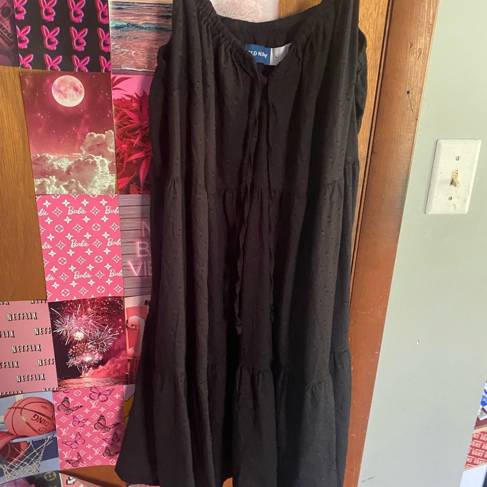large black dress, old navy